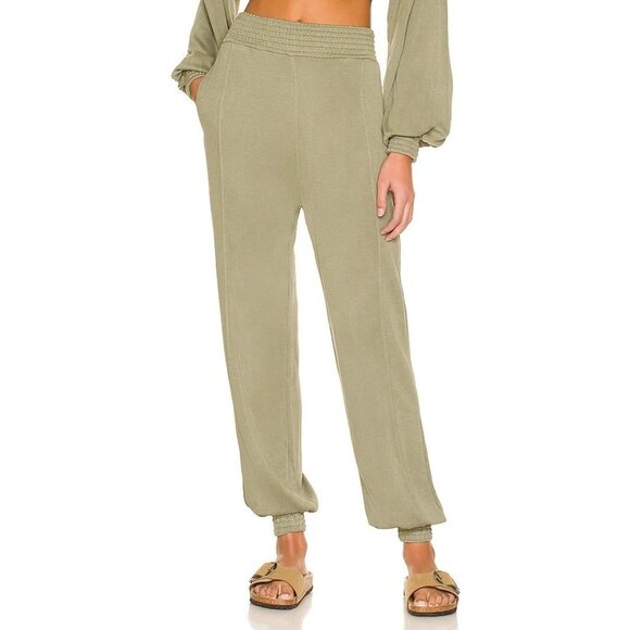 L*SPACE Seaglass Pant in Army Green Sweats Casual - Picture 1 of 4